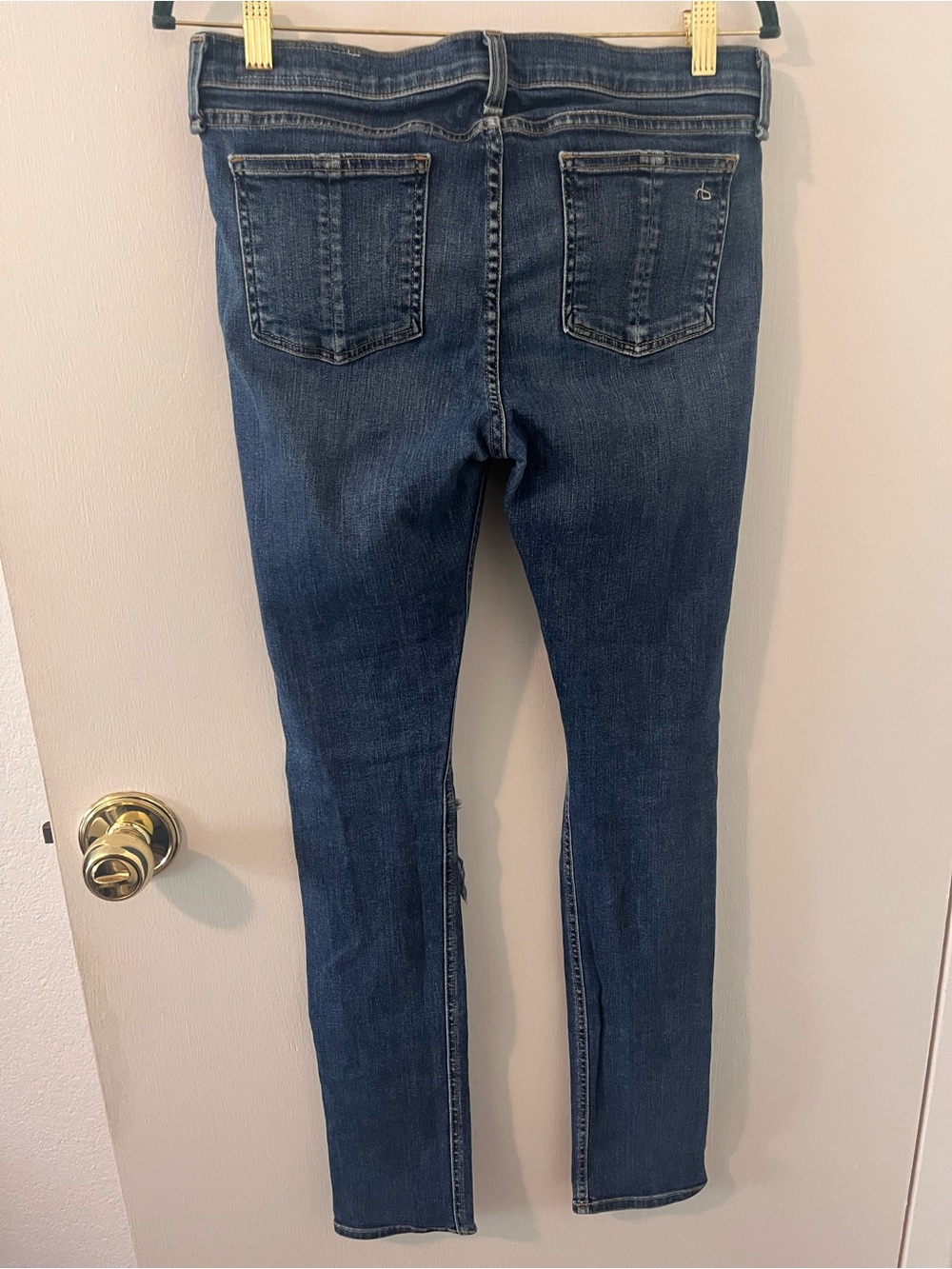 Rag & Bone Women’s Skinny Jeans Distressed Destroyed Ripped Knee Size 30 - Picture 3 of 15